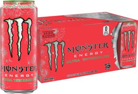 Clearance Sale – Monster Energy Ultra Watermelon. Sugar Free Energy Drink. 16 Ounce (Pack of 15)
