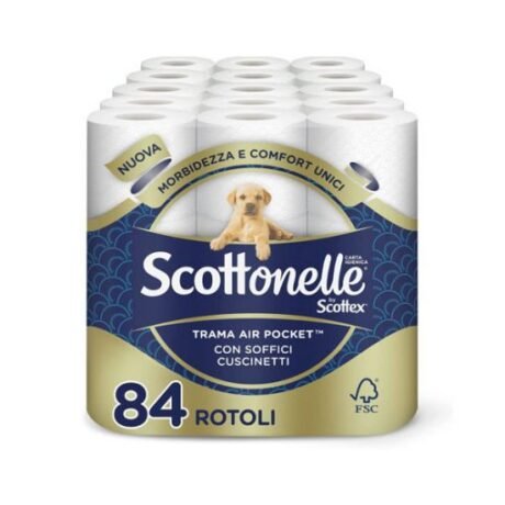 【2026 sale !!! over 10000 sold !!!!】Scottonelle 84 Unità Soft and Quilted Toilet Paper - toilet paper